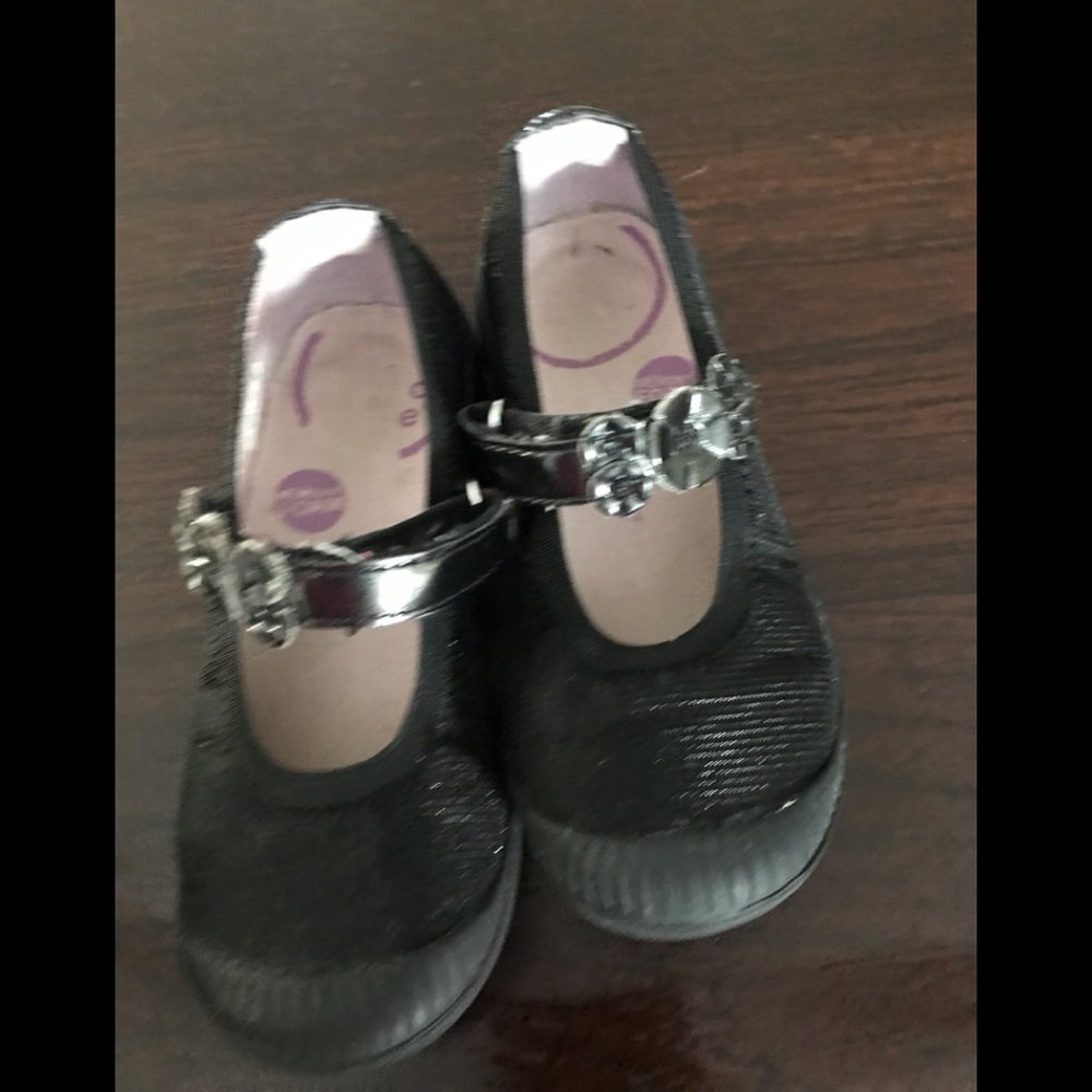 Stride rite Mary Jane shoes girls black size 10